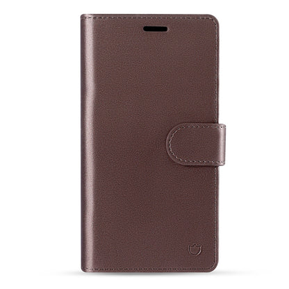 Apple iPhone 17 Pro Max Hoesje - Mocha Brown - 2 in 1 Velvet Bookcase