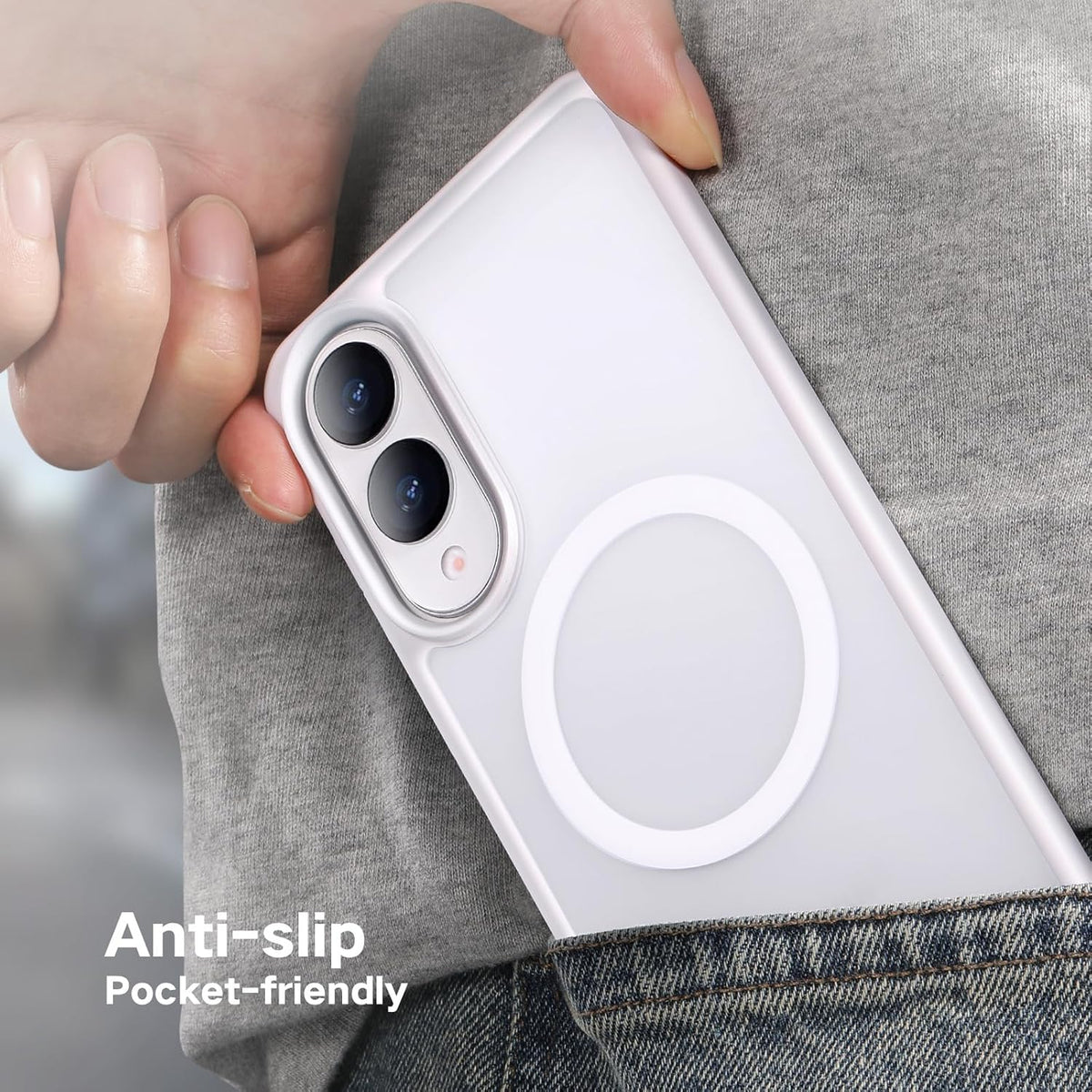 Samsung Galaxy S25 Edge Hülle - Schwarz - Bumper-MagSafe-Backcover