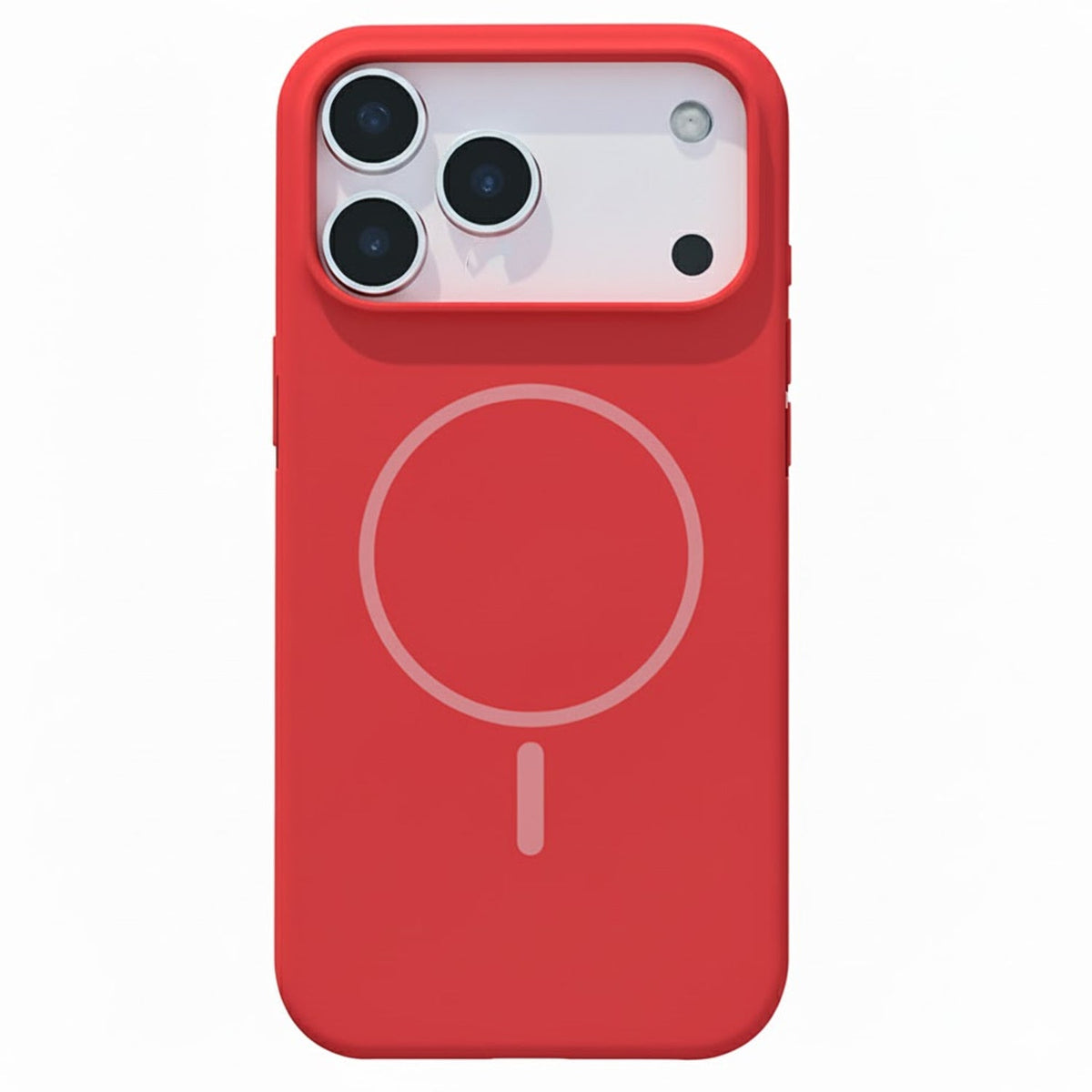Apple iPhone 18 Pro Hoesje - Rood - Soft Siliconen Magsafe Back Cover