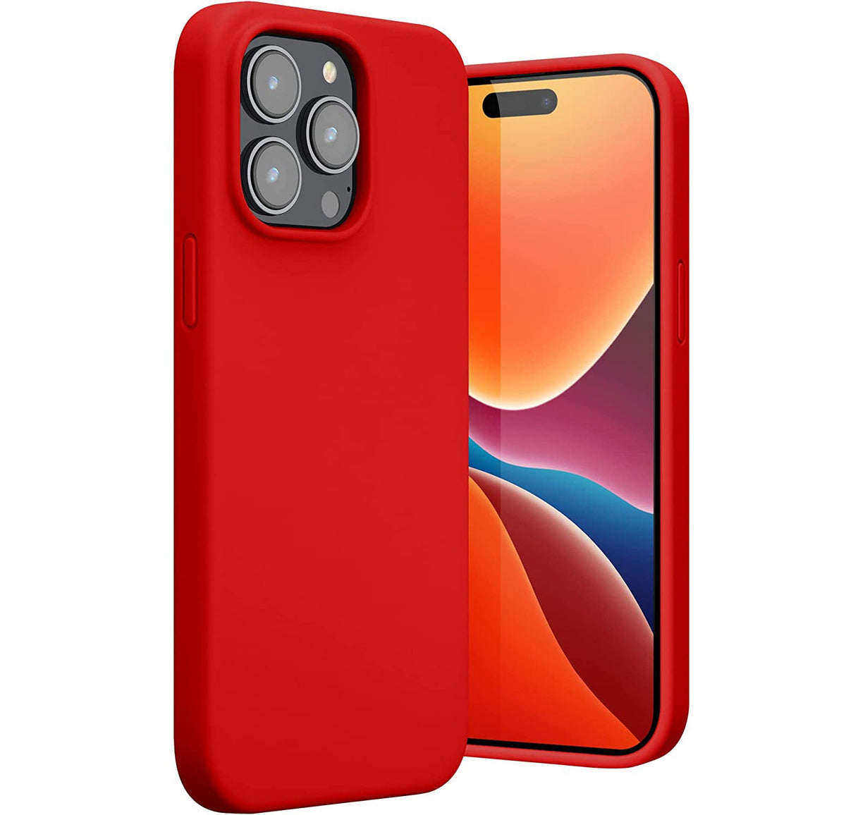 iPhone 14 Pro Hoesje - Rood - Liquid Siliconen Back Cover