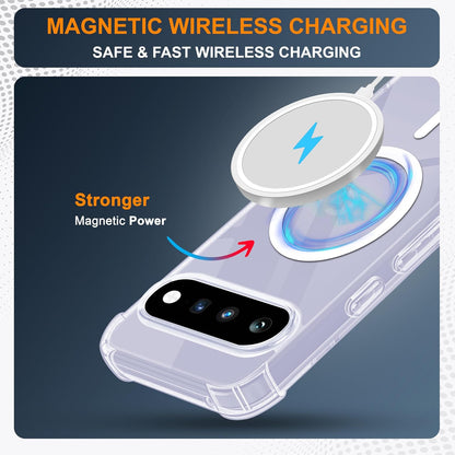 Google Pixel 11 Pro XL Hoesje - Transparant - Anti-Shock Magnetisch Back Cover