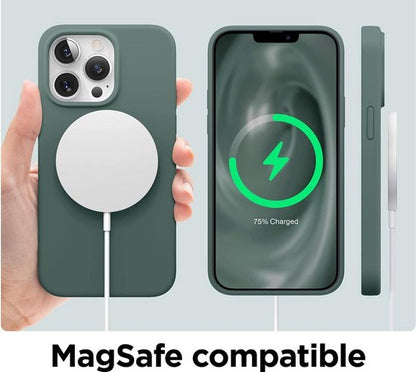 Apple iPhone 13 Pro Max Hoesje - Groen - Siliconen Back Cover