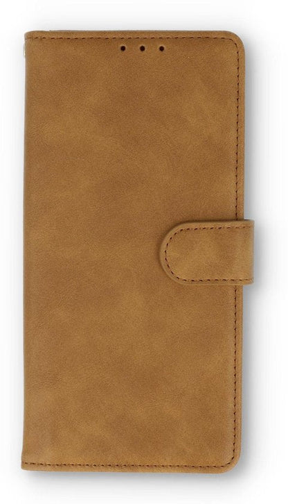 Samsung Galaxy S21 Hülle - Hellbraun - Luxus-Brieftaschenhülle