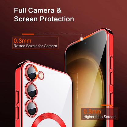 Samsung Galaxy S24 Plus Hoesje - Rood - Siliconen MagSafe Back Cover