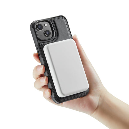 Apple iPhone 15 Hülle - Charcoal Gray - Kunstleder-MagSafe-Backcover