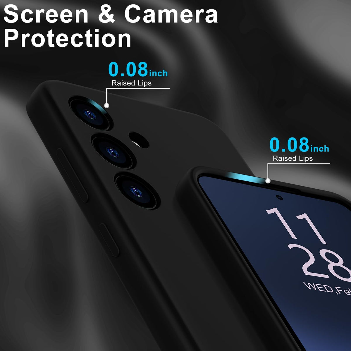 Samsung Galaxy S25 Hoesje - Zwart - Liquid Siliconen Back Cover
