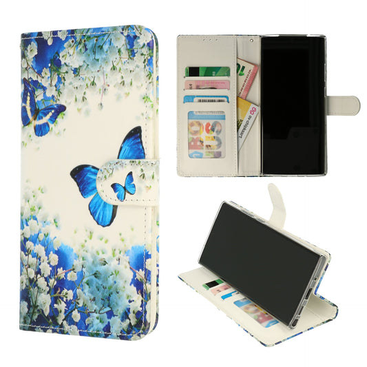 Apple iPhone 17e Hoesje - Blauwe Vlinder - Print Bookcase