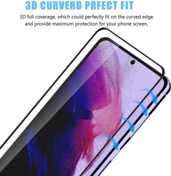 Samsung Galaxy S21 Screenprotector - Full Cover - 2 Stuks