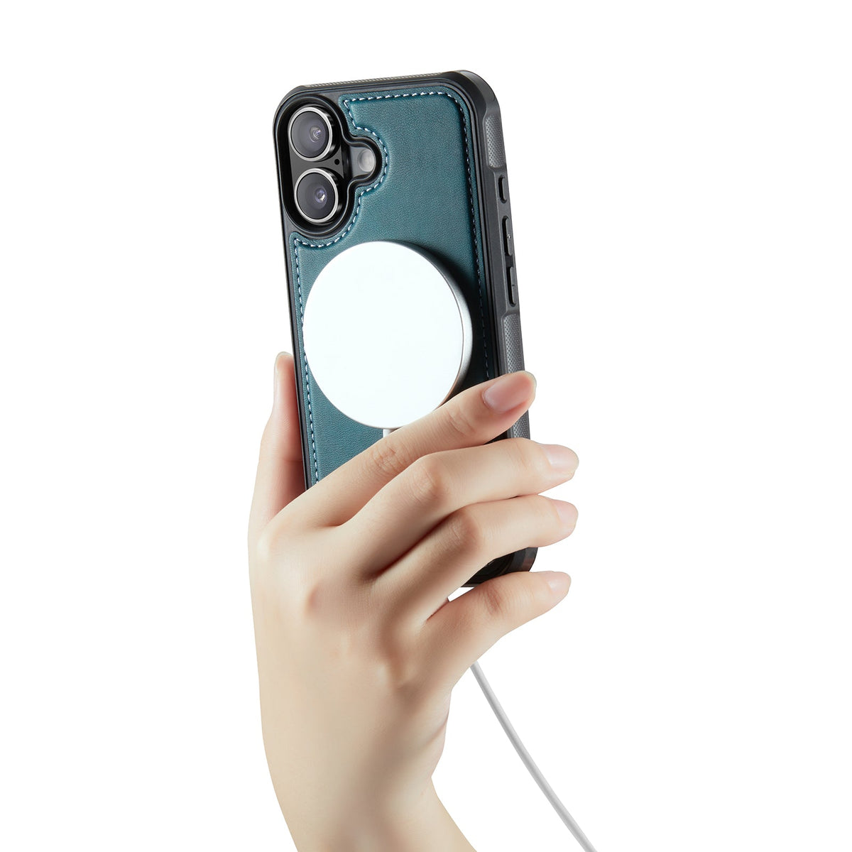 Apple iPhone 17 Hoesje - Emerald Green - Luxe 2 in 1 MagSafe Bookcase