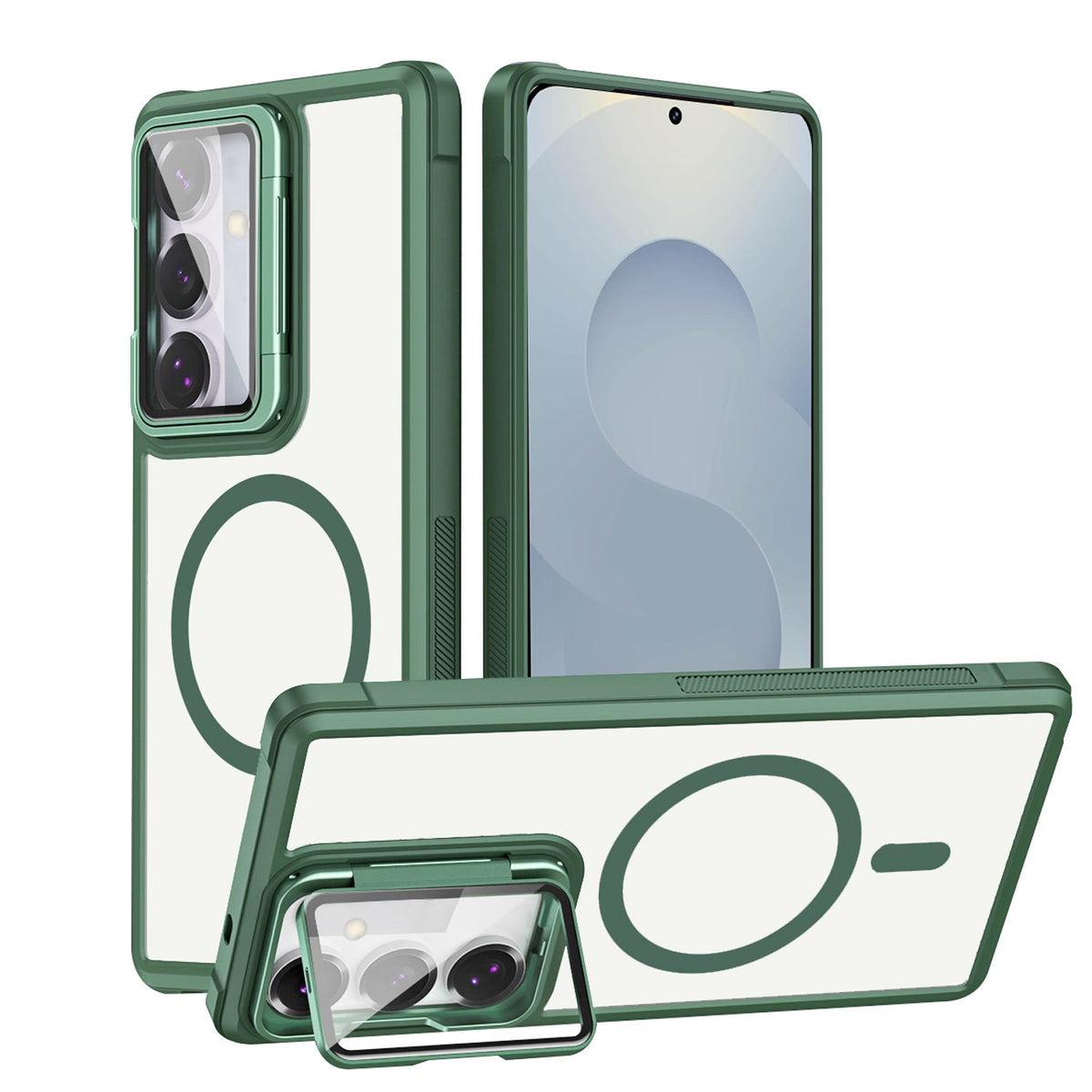 Samsung Galaxy S26 Plus Hoesje - Groen - Bumper MagSafe Back Cover