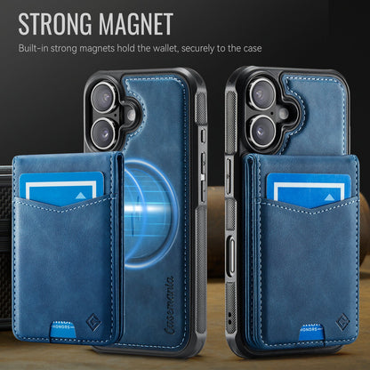 Apple iPhone 16 Hülle - Navy Blue - MagSafe-Backcover mit Kartenfach