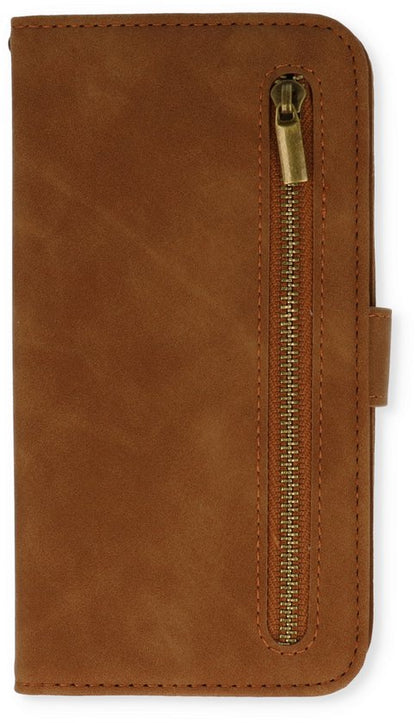 Samsung Galaxy S23 Plus Hoesje - Sienna Brown - Luxe Bookcase met Rits
