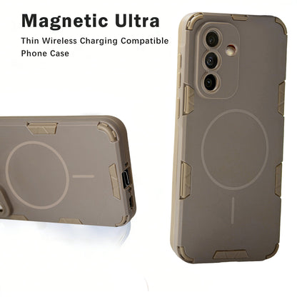 Samsung Galaxy A57 Hoesje - Matte Bruin - Frosted Matte Hardcase MagSafe Back Cover