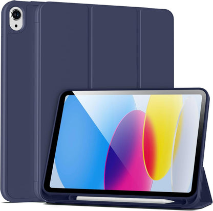 Apple iPad 2025 (11th Gen) Tablethoes - Donker Blauw - Pen Slot Smart Cover