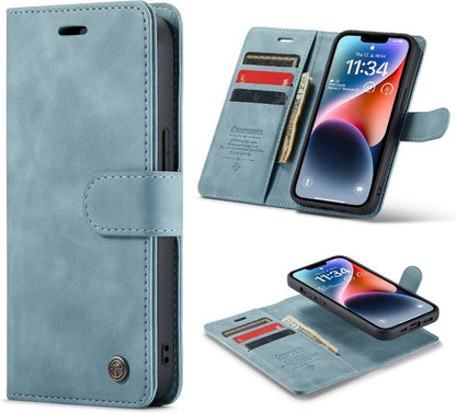 Apple iPhone 14 Plus Case - Aqua Blue - 2-in-1 Wallet Case