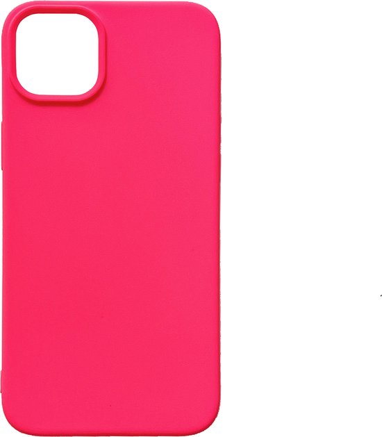 iPhone 14 Plus Hoesje - Neon Roze - Strong Siliconen Back Cover