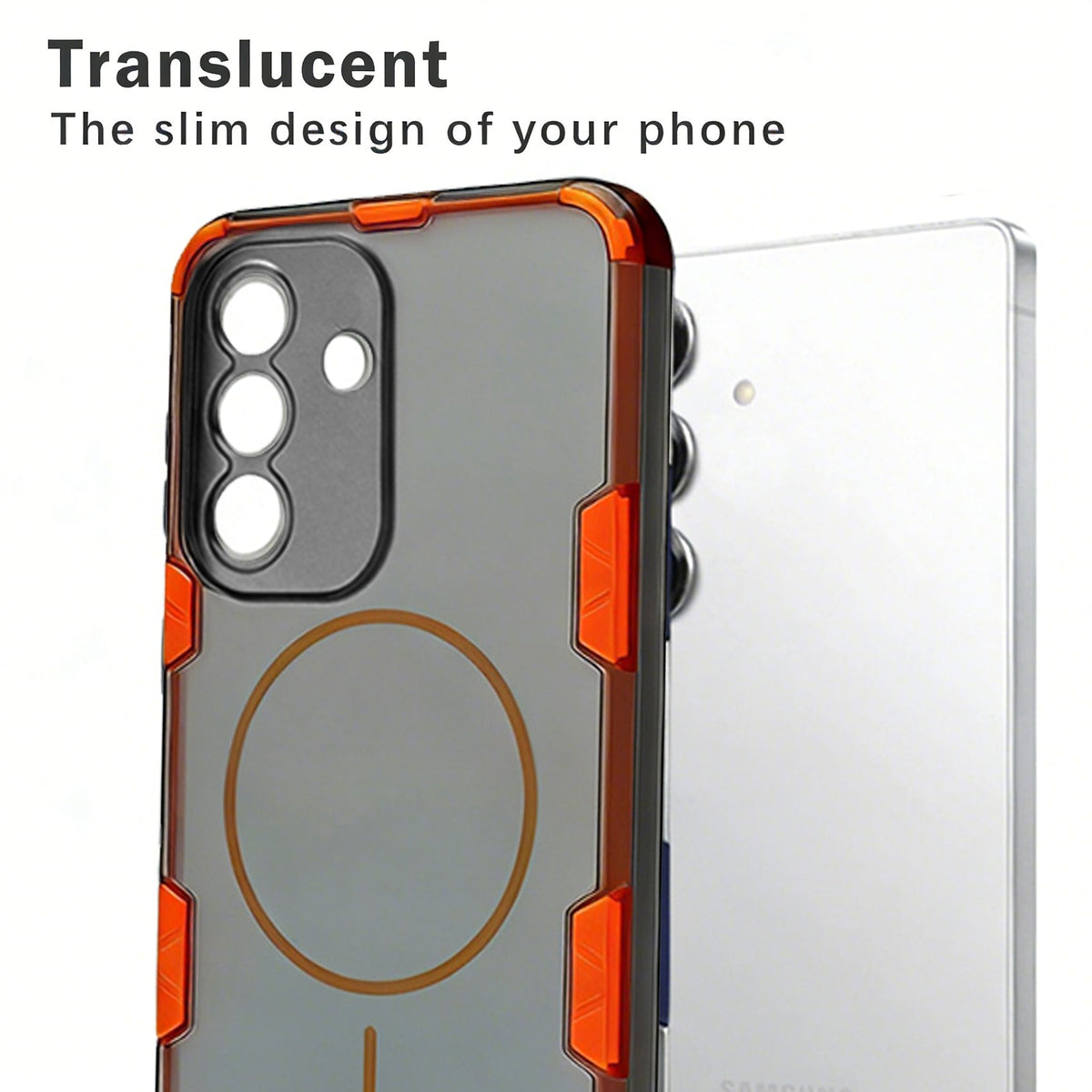 Samsung Galaxy A57 Hoesje - Transparant - Frosted Matte Hardcase MagSafe Back Cover