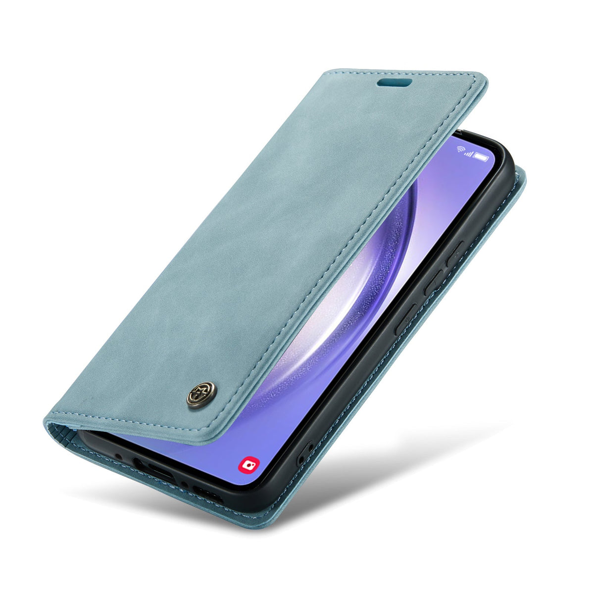 Samsung Galaxy A14 4G Hoesje - Aqua Blue - Dunne Bookcase