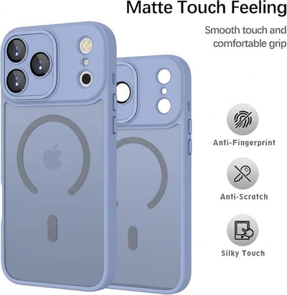 Apple iPhone 18 Pro Hoesje - Licht Blauw - Matte Armor MagSafe Back Cover