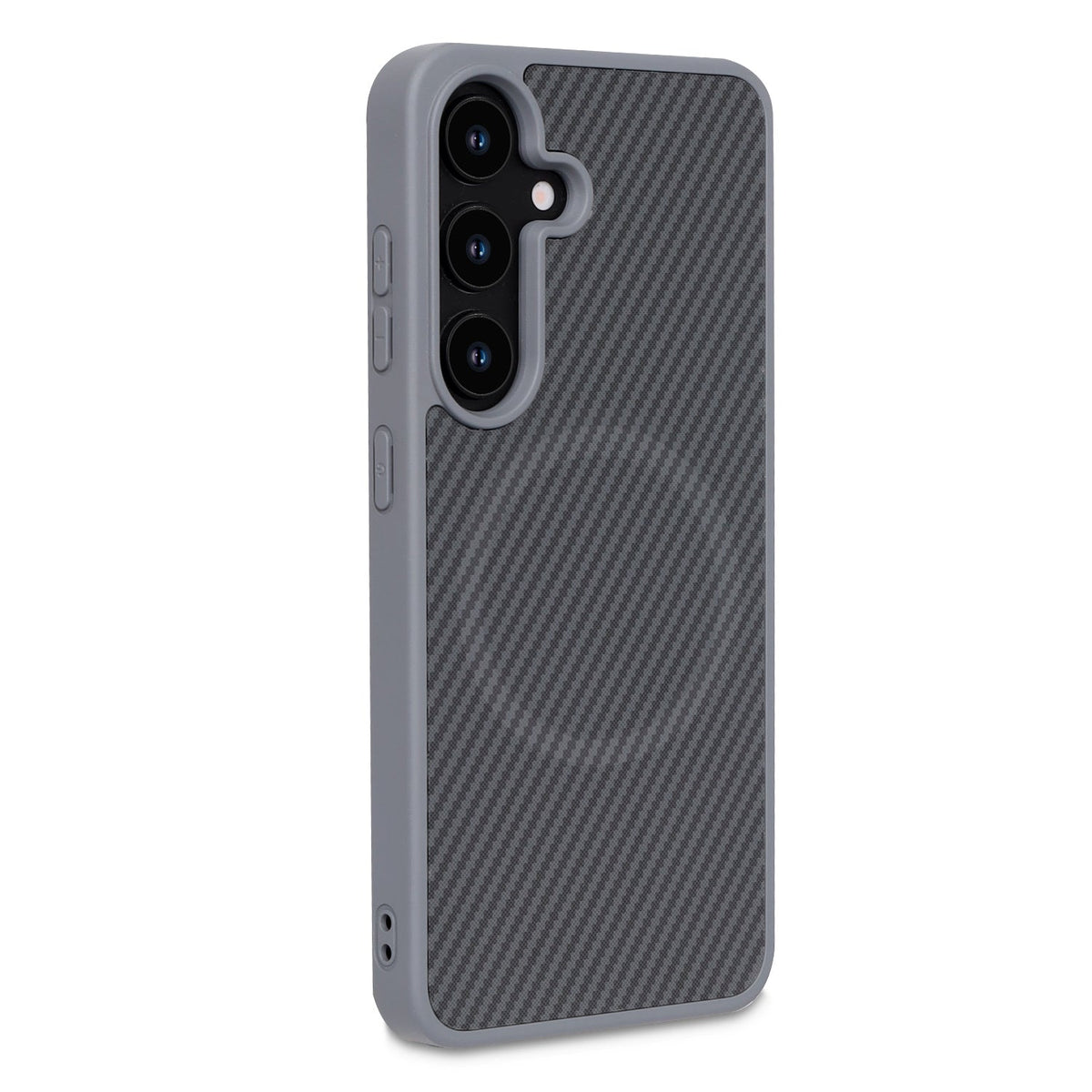 Samsung Galaxy S24 Hoesje - Grijs - Carbon MagSafe Back Cover