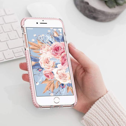 Apple iPhone 7 Hoesje - Roze - Anti-Shock Back Cover