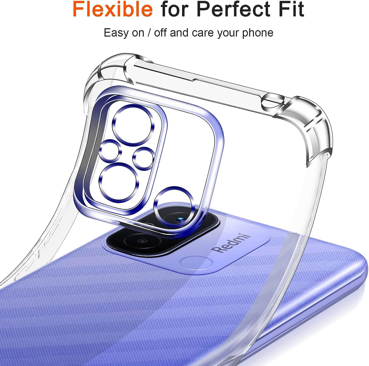 Xiaomi Redmi 12C Hoesje - Transparant - Anti-Shock Back Cover