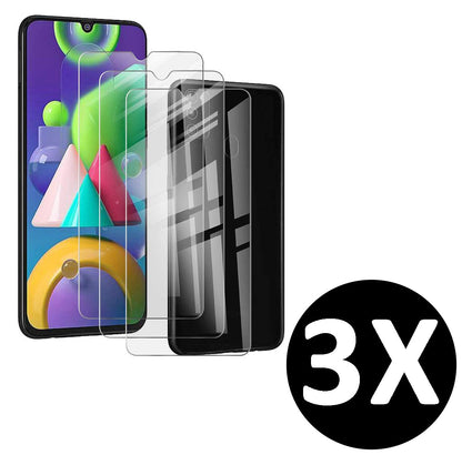 Samsung Galaxy M21 Screenprotector - Tempered Glass - 3 Stuks