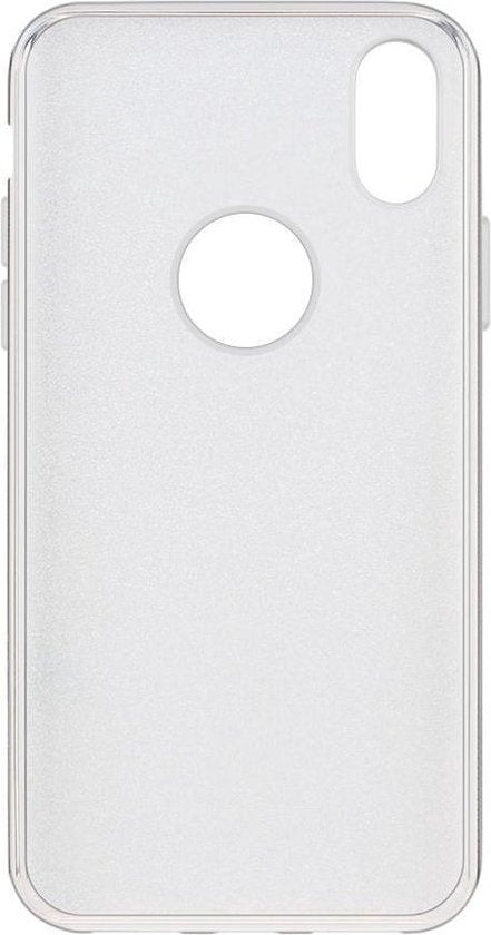 Apple iPhone Xs Max Case - Silver - Glitter Back Cover