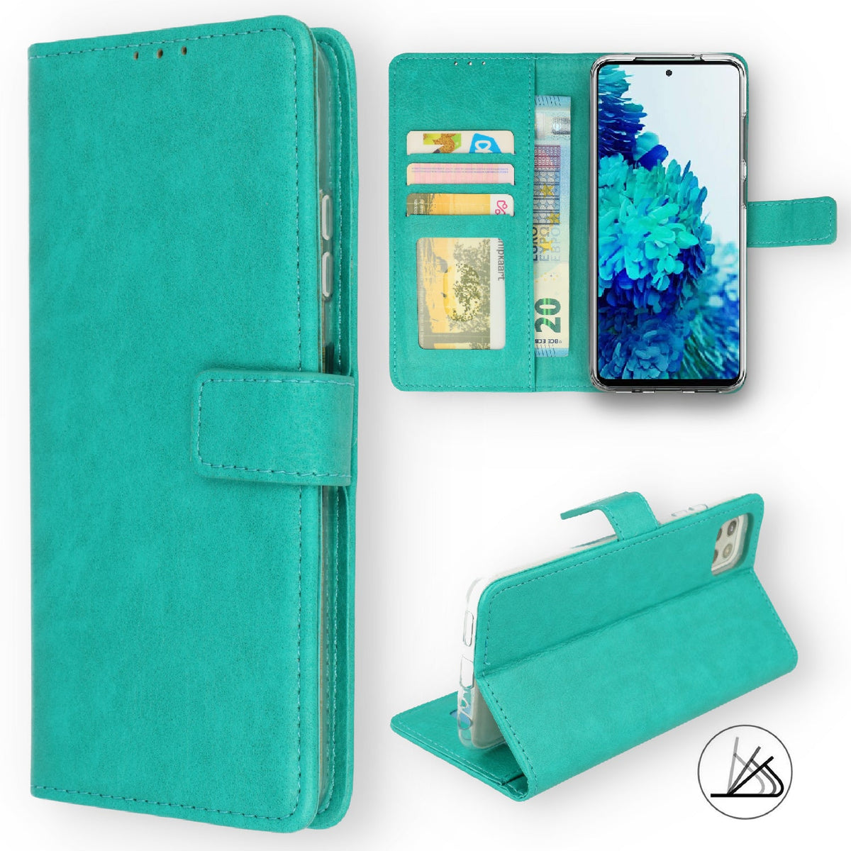 Samsung Galaxy A04s Hoesje - Turquoise - Bookcase
