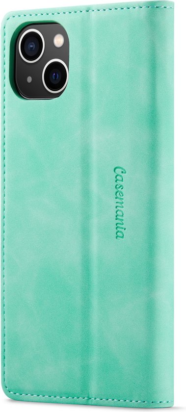 Apple iPhone 14 Hoesje - Tropical Mint - Dunne Bookcase
