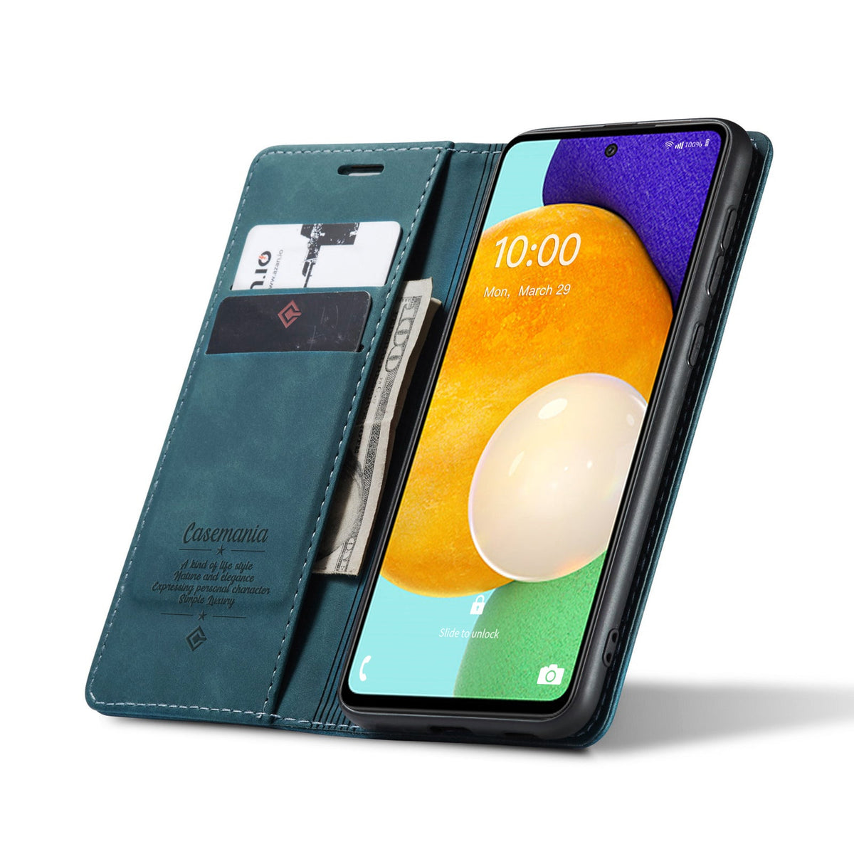 Samsung Galaxy A71 5G Hoesje - Emerald Green - Dunne Bookcase