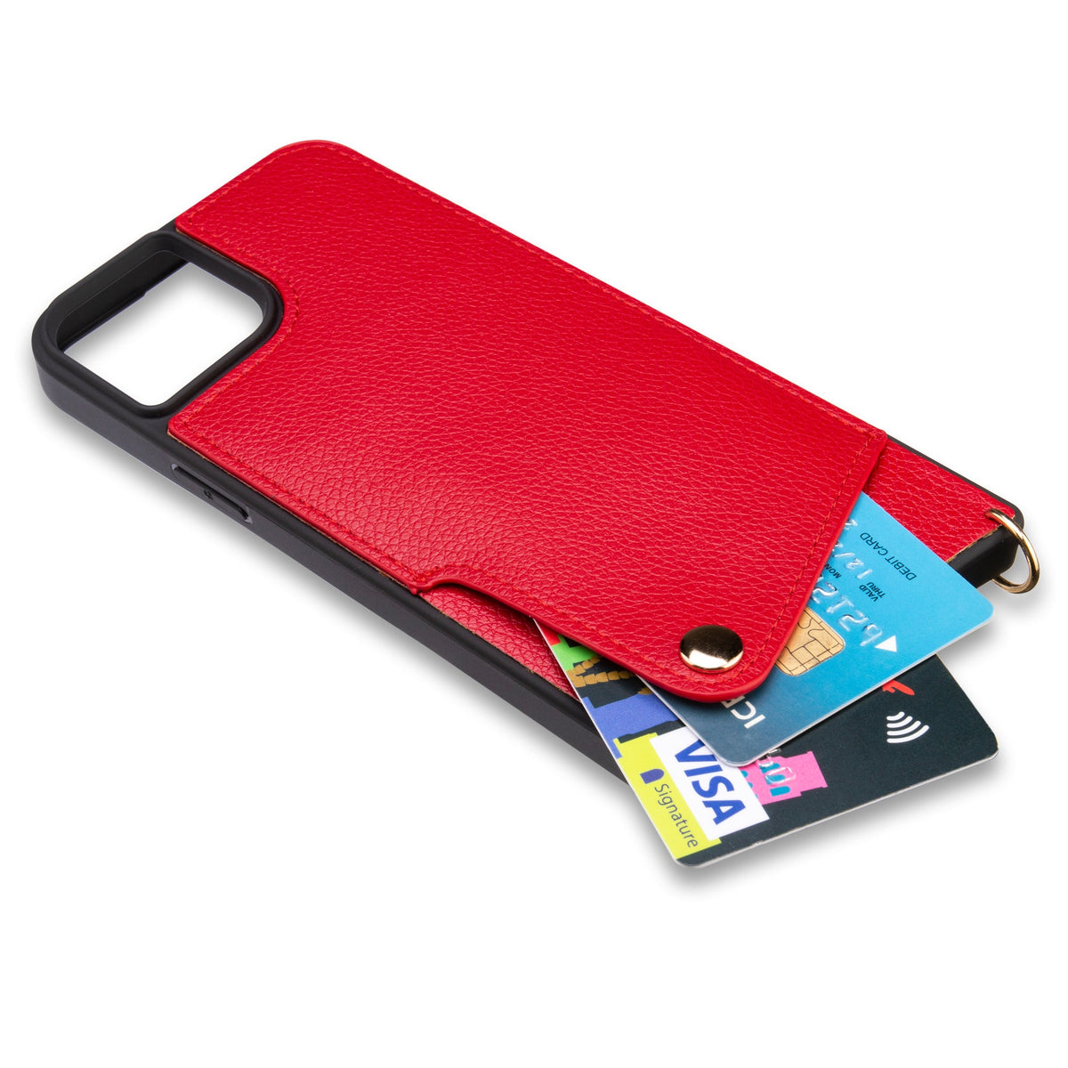 iPhone 15 Plus Hoesje - Bandje - Rood Back Cover