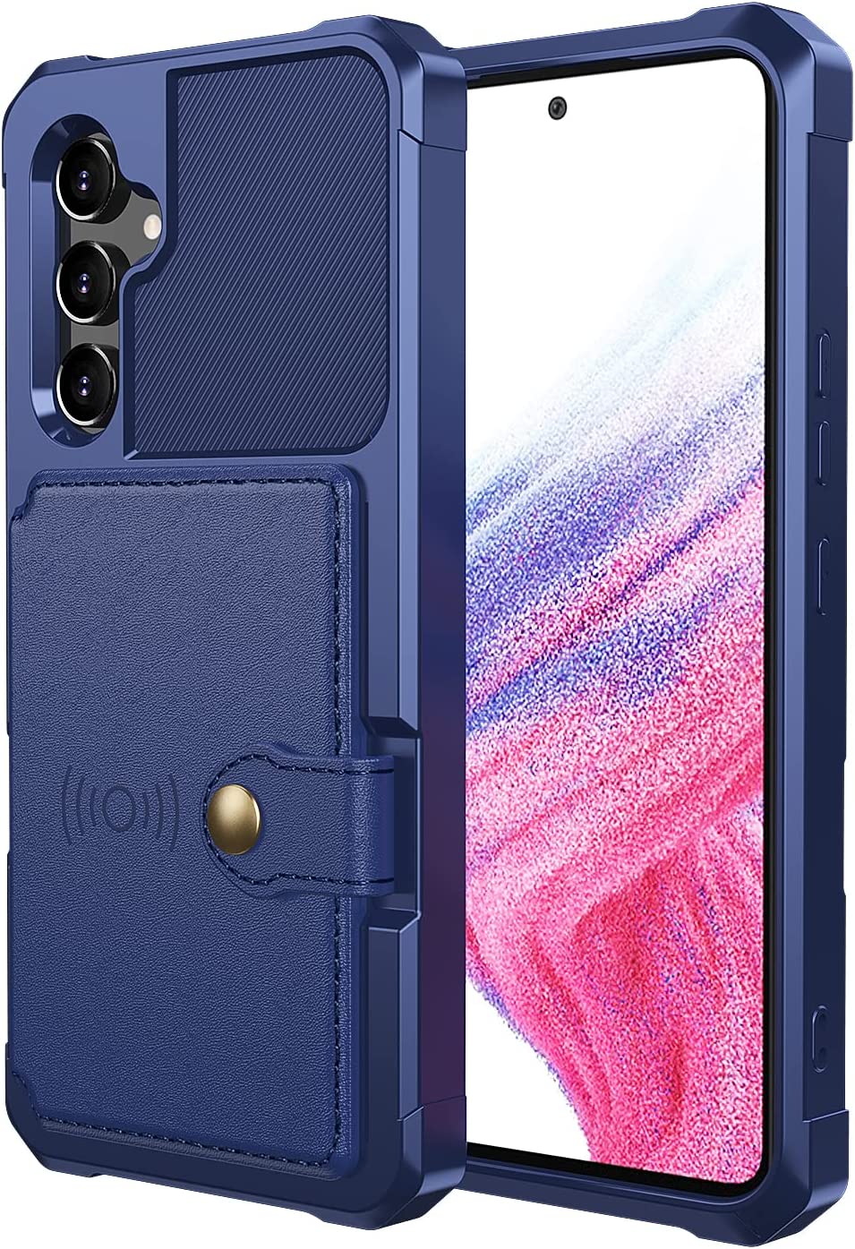 Samsung Galaxy A14 Hoesje - Blauw - RFID Back Cover