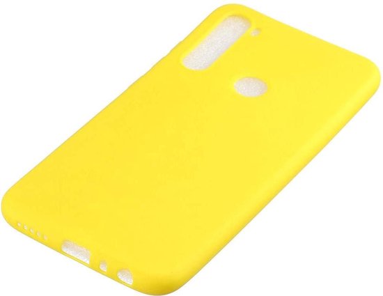 Samsung Galaxy A21 Hoesje - Geel - Siliconen Back Cover