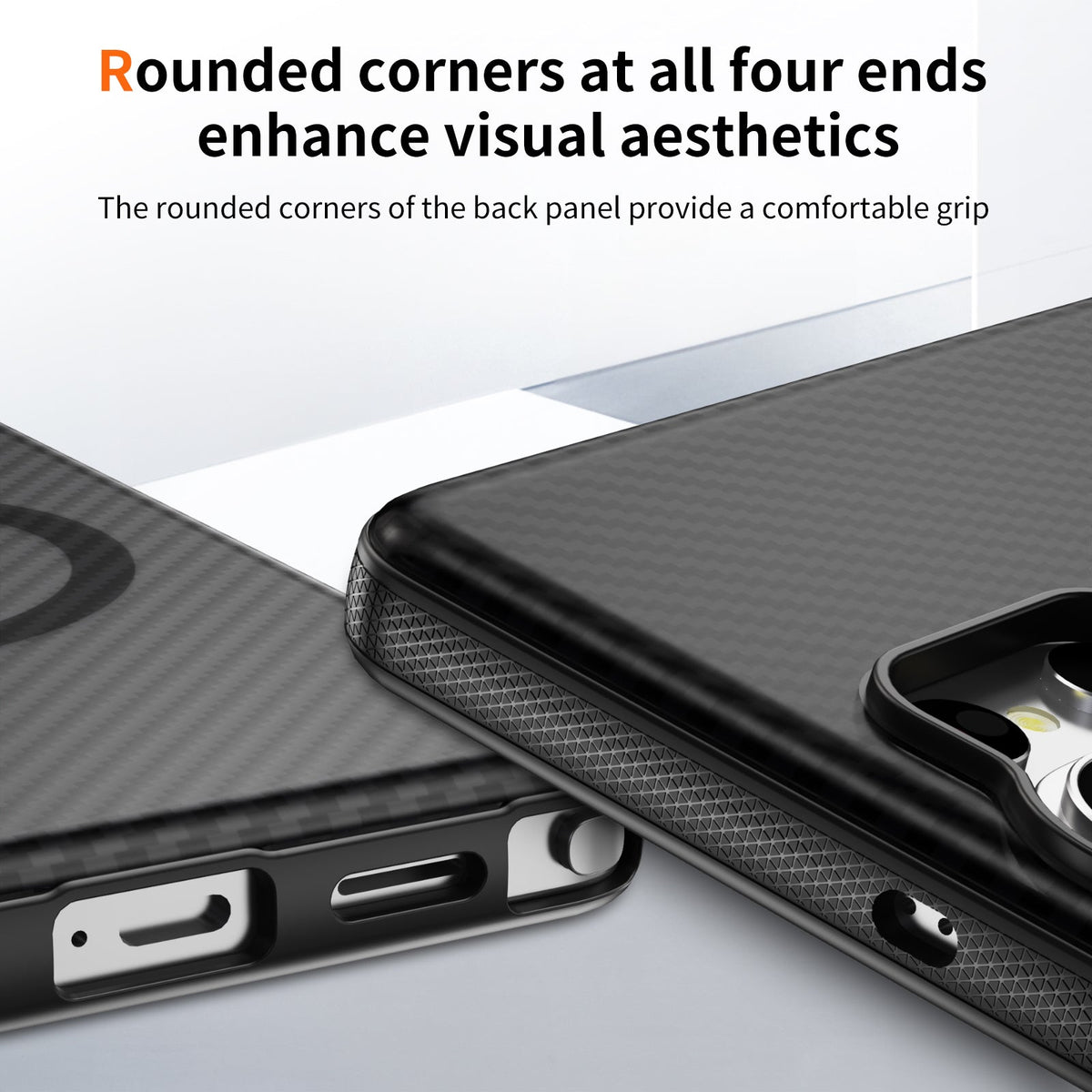Samsung Galaxy S26 Ultra Hoesje - Zwart - Carbon MagSafe Back Cover