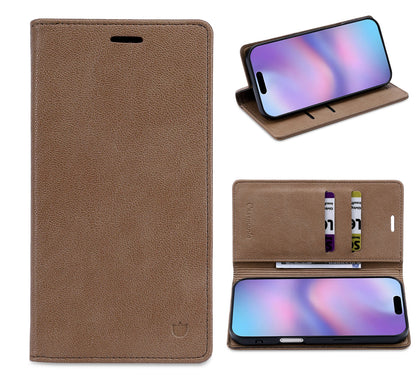 Apple iPhone 15 Hoesje - Mocha Brown - Dunne Leather-look Back Cover