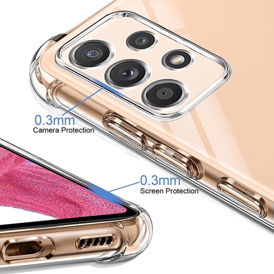 Samsung Galaxy A53 5G Hoesje - Transparant - Anti-Shock Back Cover