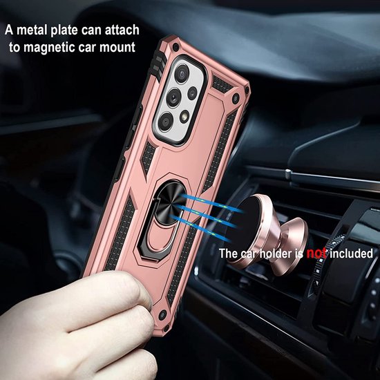 Samsung Galaxy A33 5G Hoesje - Roségoud - Armor Kickstand Back Cover