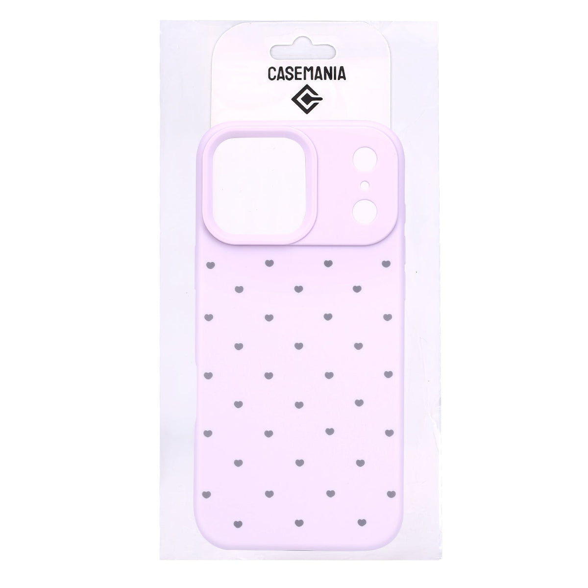 Apple iPhone 18 Pro Max Hoesje - Paars - Hartjes Back Cover