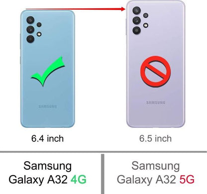 Samsung Galaxy A32 4G Hoesje - Luipaard - Print Bookcase
