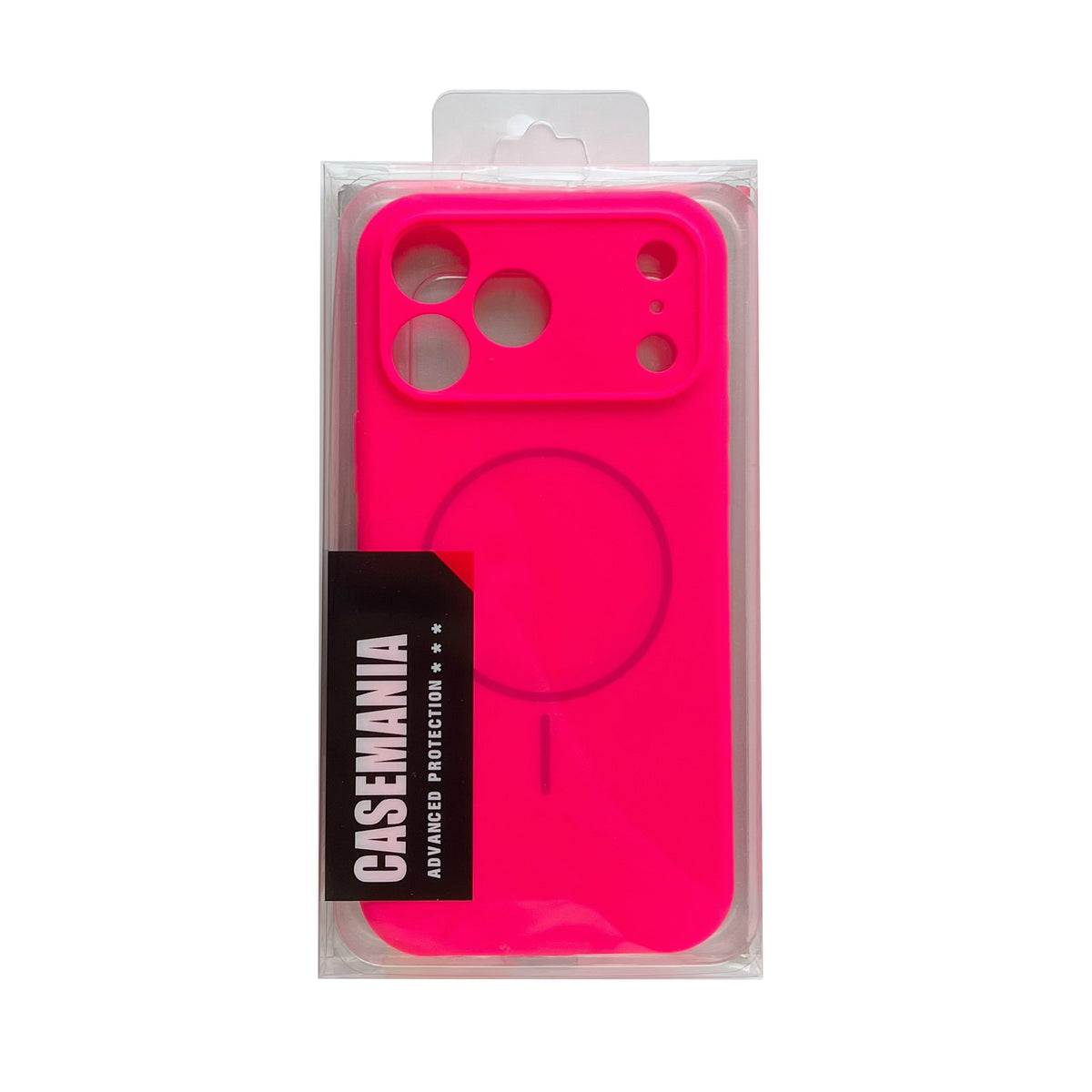 Apple iPhone 17 Pro Max Hoesje - Neon Roze - Liquid Siliconen MagSafe Back Cover