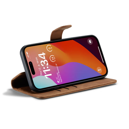 Apple iPhone 15 Pro Case - Sienna Brown - 2-in-1 MagSafe Wallet Case