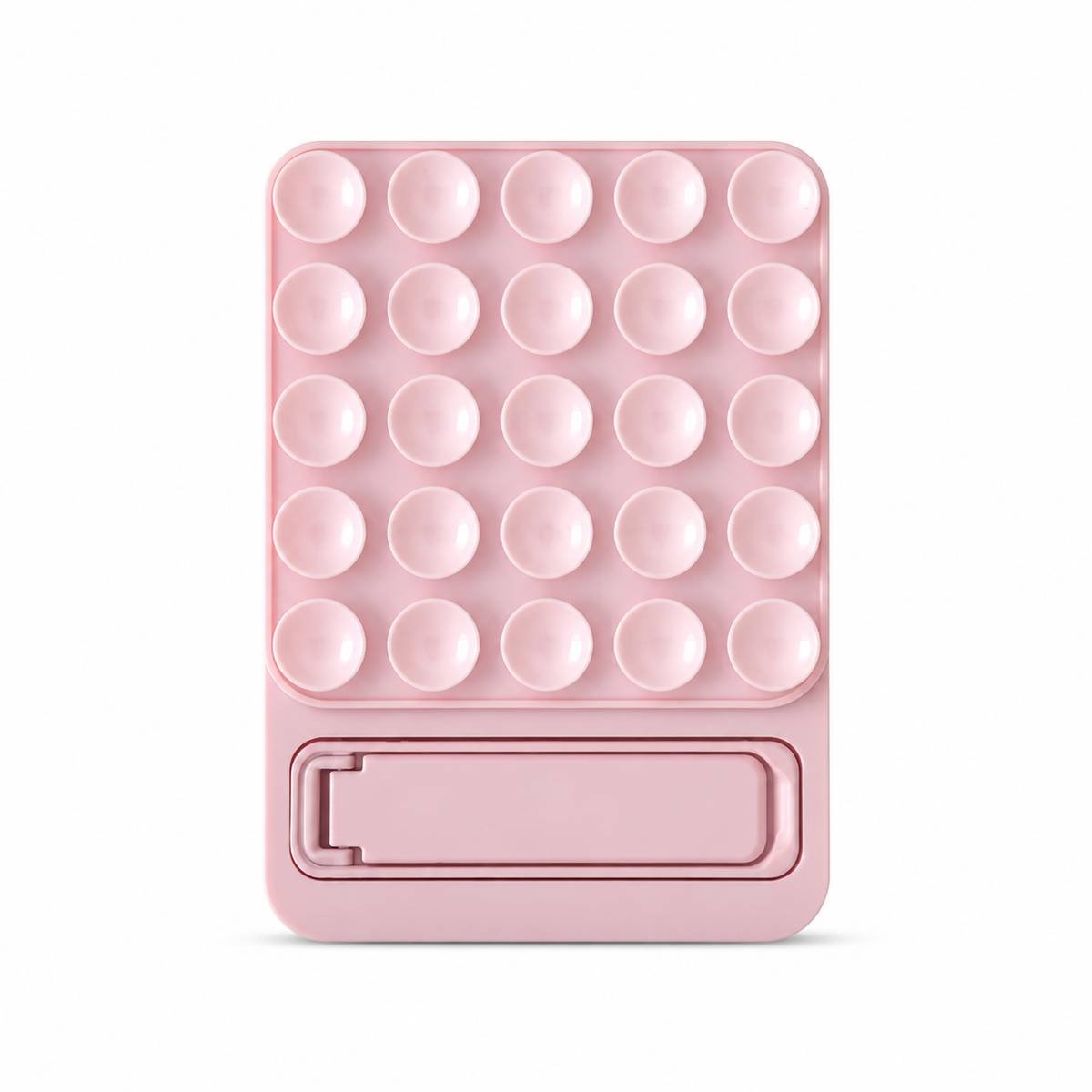 Casemania Silicone Suction Cup Sticker with Kickstand - Pink - 1 Piece