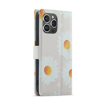 Apple iPhone 14 Pro Hoesje - Daisy - Print Bookcase