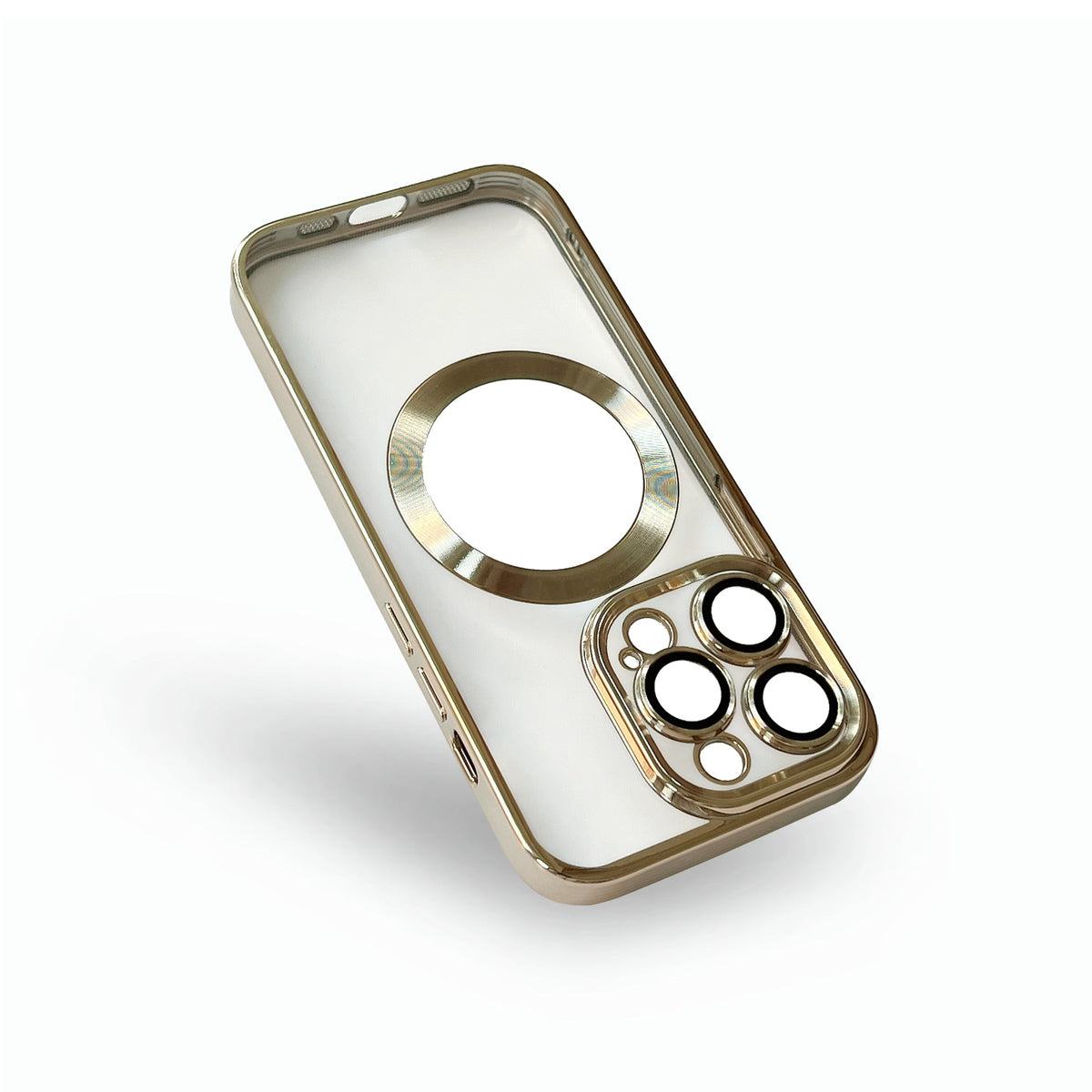 Apple iPhone 15 Pro Hoesje - Goud - Siliconen MagSafe Back Cover