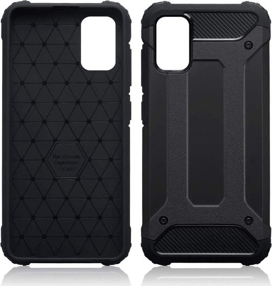 Samsung Galaxy A41 Hoesje - Zwart - Armor Back Cover