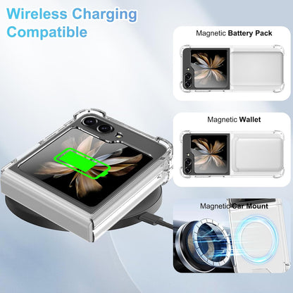 Samsung Galaxy Z Flip 7 FE Hoesje - Transparant - Anti-Shock MagSafe Back Cover