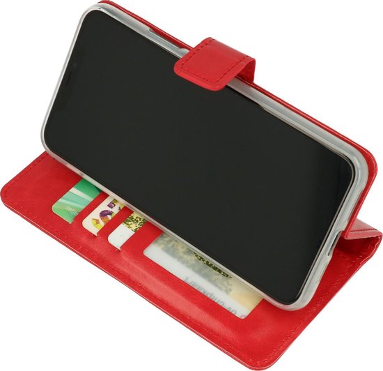 Motorola Moto G9 Power Hoesje - Rood - Bookcase
