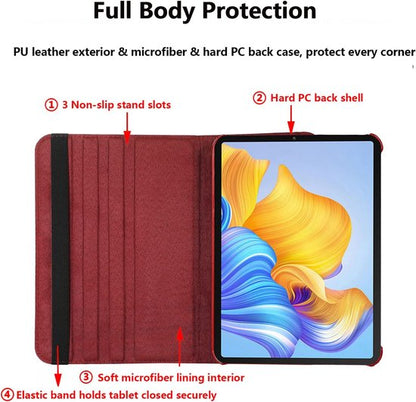 iPad A16 Tablethoes - Rood - Draaibare Bookcase