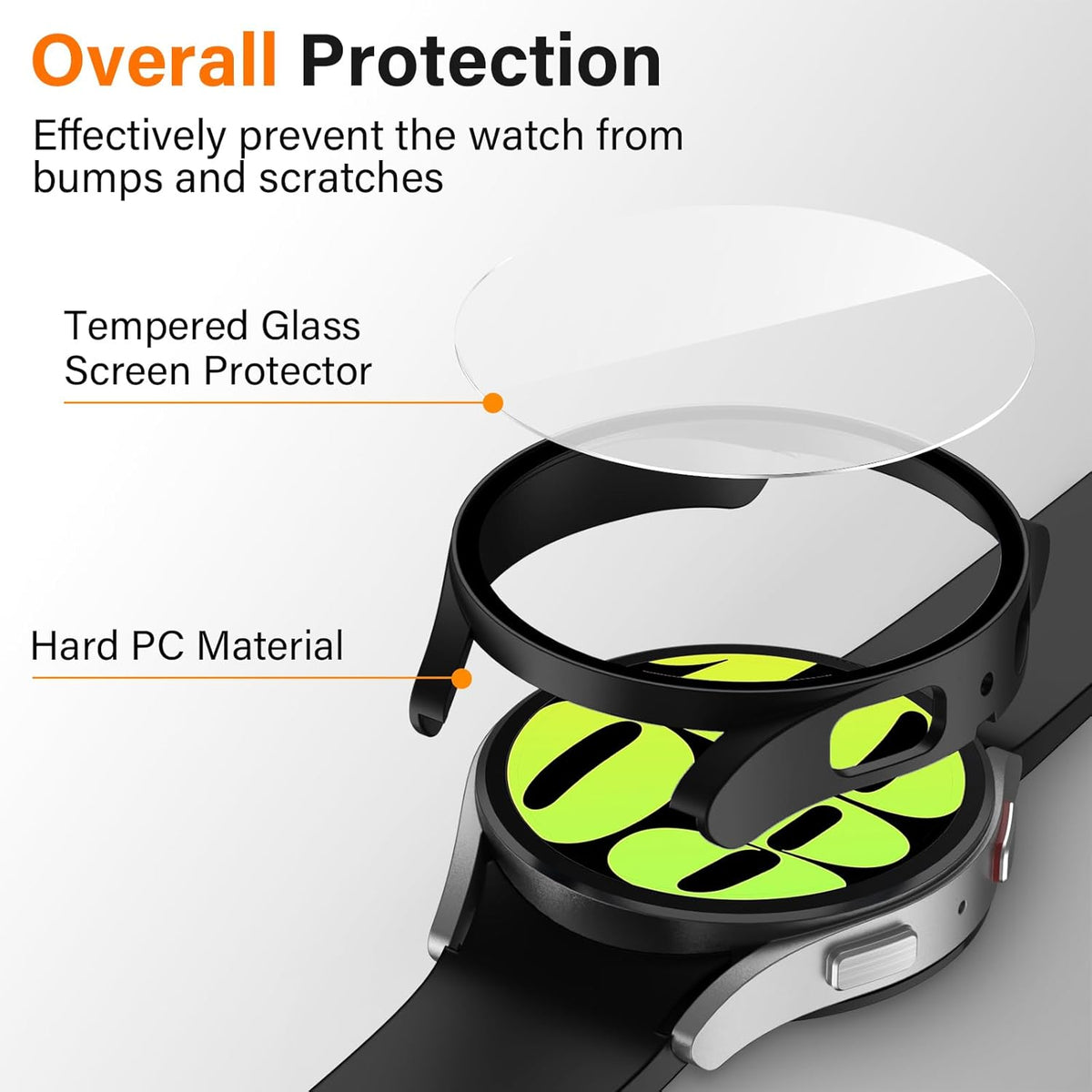 Samsung Galaxy Watch 6 (44 mm) Smartwatch Screenprotector - Tempered Glass - 1 Stuk